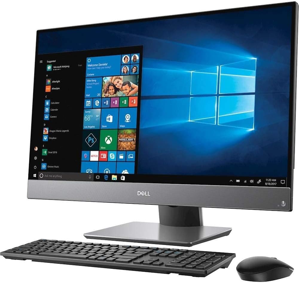 Dell (Renewed) Optiplex 7460 FHD 24 All in One Desktop Computer (Intel Core i7 8700 3.20GH 16GB RAM 512GB SSD HDMI Camera) Window 10