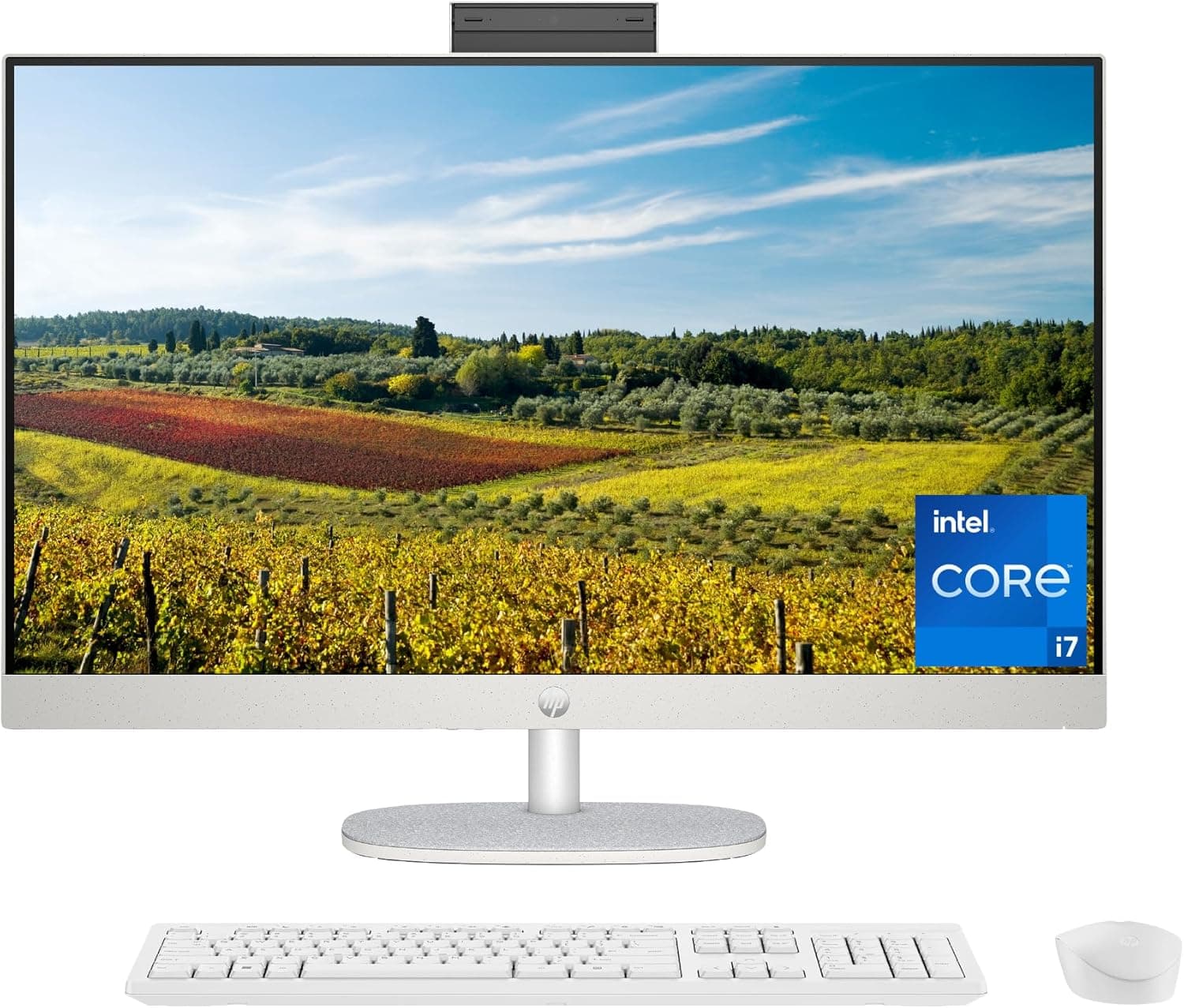 HP 27 inch All in One Desktop PC FHD Display 13th Gen Intel Core i7 1355U 16 GB RAM 512 GB SSD Intel UHD Graphics Windows 11 non touch (upgrade)