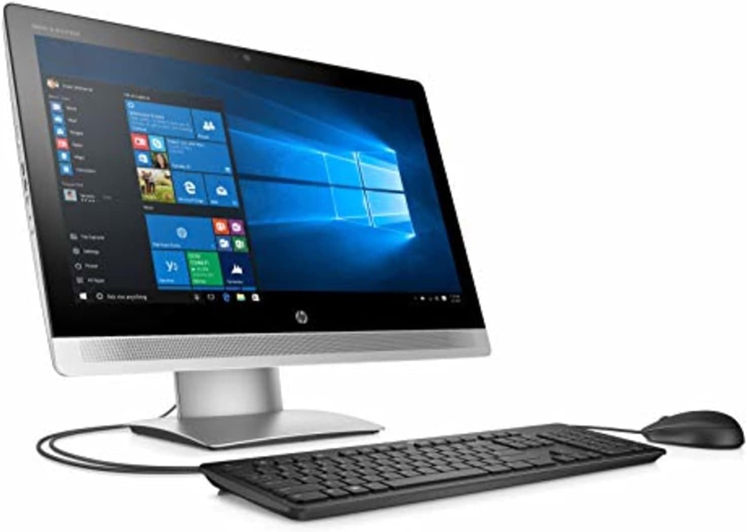 HP (Refurbished) EliteOne 800 G2 Business AIO Desktop intel Quad Core i5 6500 CPU 8GB RAM 256GB SSD 23.8 inch Non Touch Display Windows 11 Black