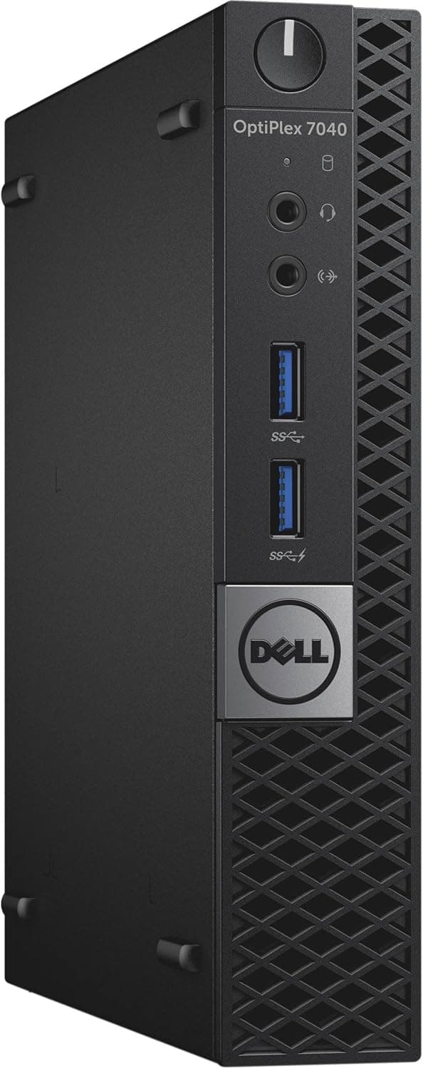DELL (Renewed) OPTIPLEX 7040 6th Gen Micro Business Desktop Computer Intel Quad Core i5 6400T up to 2.8GHz 16G DDR4 256GB SSD WiFi HDMI DP Win 11 64 Bit Supports EN ES FR(CI5)