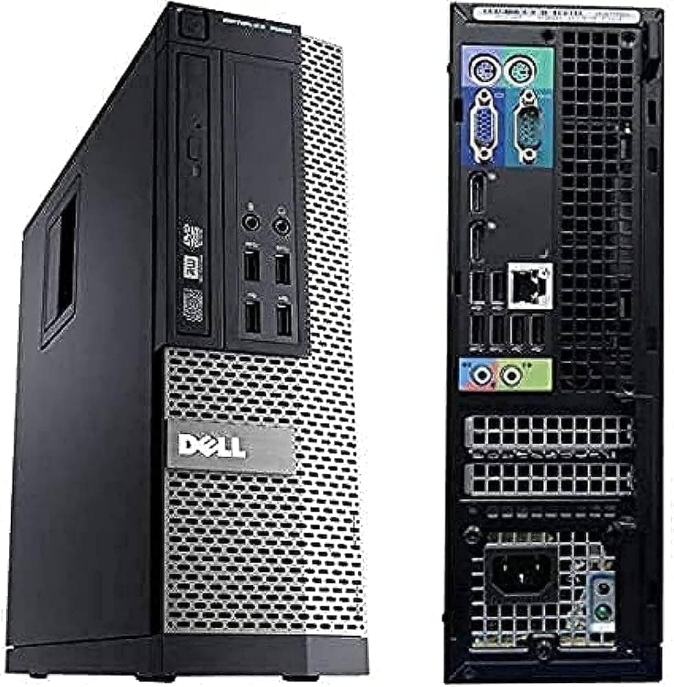DELL (Upgraded) Optiplex 7020 SFF Small Format Computer Core i7 4770 256GB SSD + 1TB HDD 16GB RAM 8 Cores @ 3.4GHz Win 11 Black (Refreshd) With Wifi