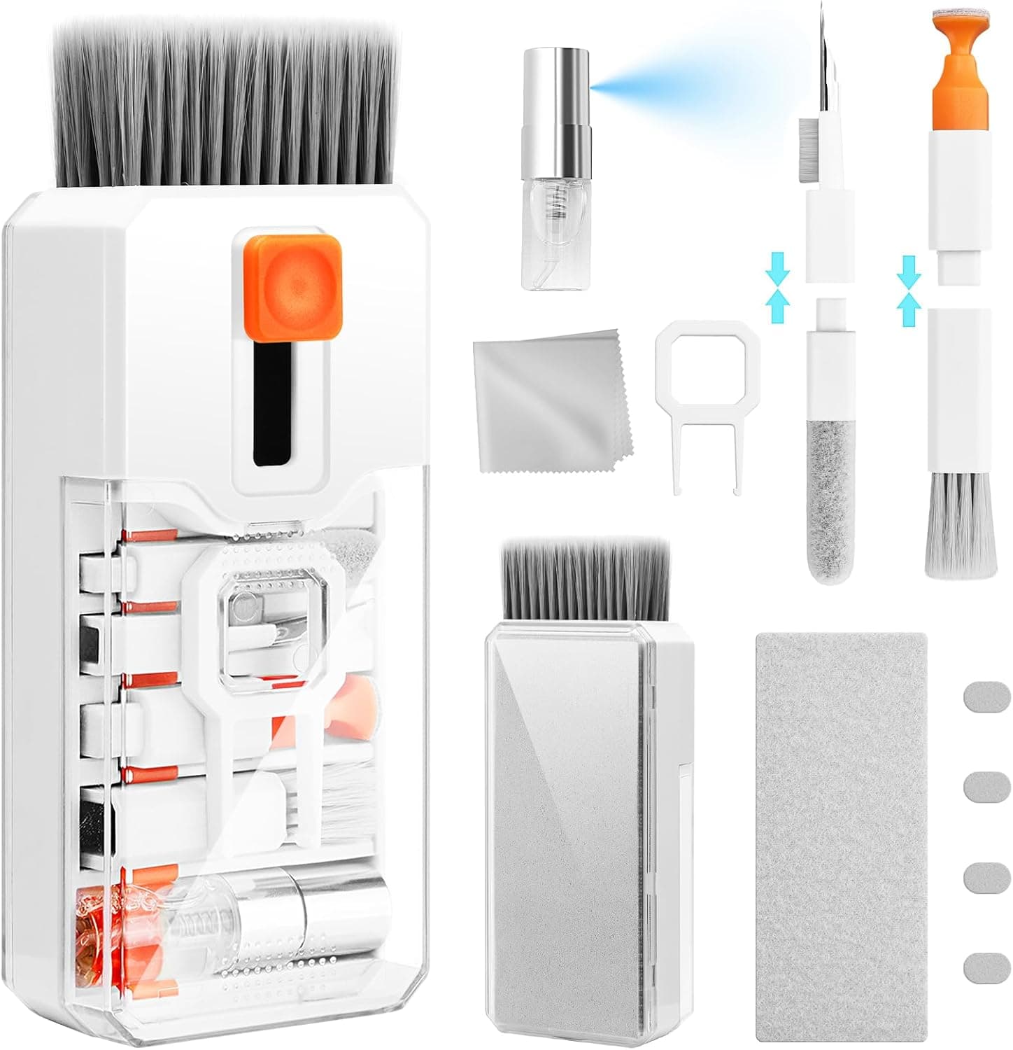 Ordilend Keyboard Cleaning Kit All in 1 Keyboard Cleaner PC Keyboard Cleaner with Brush Keyboard Cleaning Laptop Cleaning Set Keyboard Cleaner Mobile Phone for iPhone Tablet Computer Camera image 1
