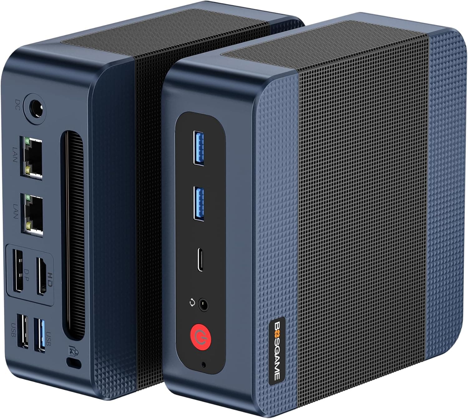 BOSGAME P3 Lite Office Gaming Mini PC Ryzen 7 6800H (Up to 4.7GHz) 32GB DDR5 RAM 1TB PCIe4.0 SSD Mini Computer USB4 HDMI2.0 DisplayPort 8K Triple Display Dual RJ45 LAN Wi-Fi 6E BT 5.2 Small PC